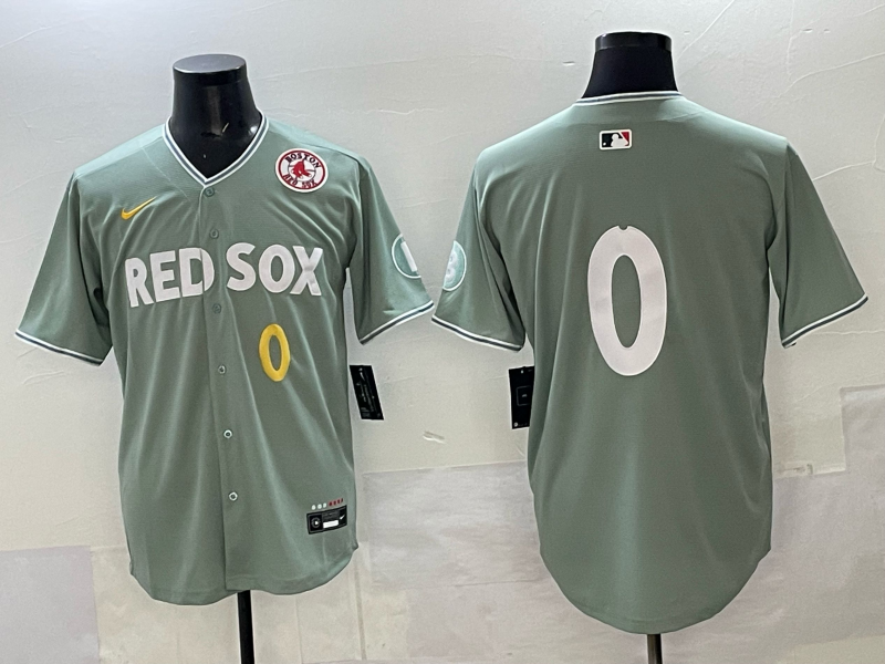 Men Boston Red Sox  #0 green Game 2025 Nike MLB Jersey 004